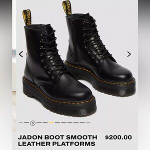 Dr. Martens Black Platform